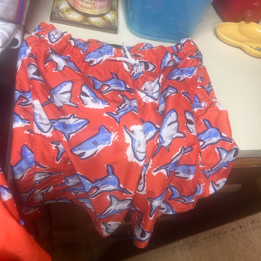 Shark Print Boys Swim